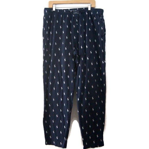 Polo Ralph Lauren Men's Pajama Pants Size XL All Over Pony Logo Pullon Sleepwear - Picture 1 of 6
